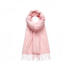 Chic Winter Pink and White Scarf